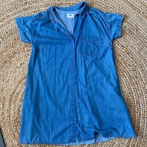 Denim Button Down Dress